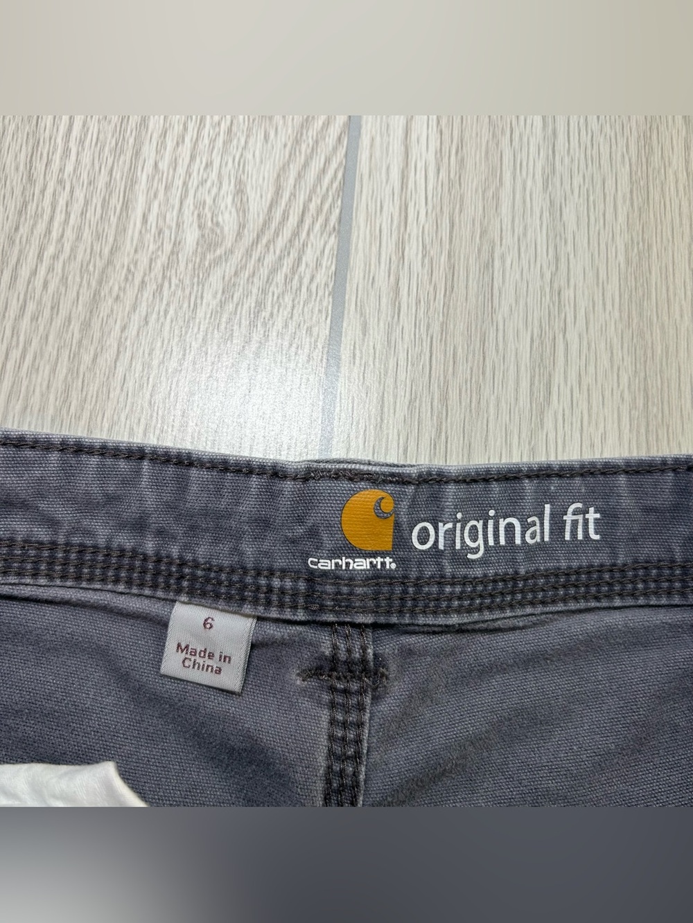 Carhartt Women’s 6 Original Fit Crawford Shorts Gray Rugged Flex Utility Outdoor - Picture 4 of 11
